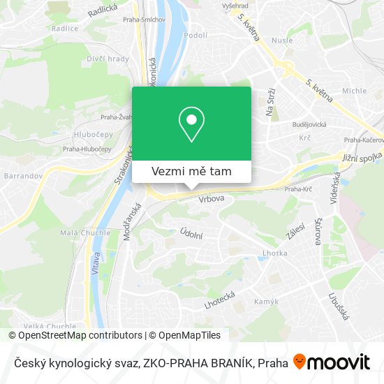 Český kynologický svaz, ZKO-PRAHA BRANÍK mapa