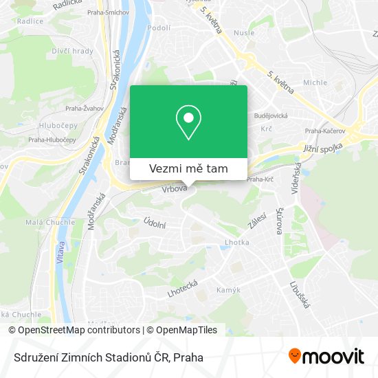 Sdružení Zimních Stadionů ČR mapa