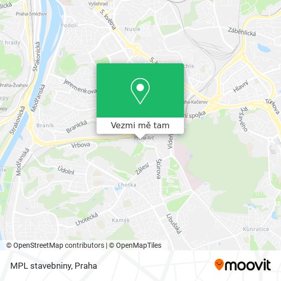 MPL stavebniny mapa