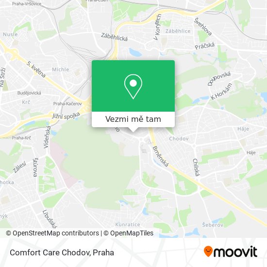 Comfort Care Chodov mapa
