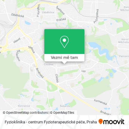 Fyzioklinika - centrum Fyzioterapeutické péče mapa