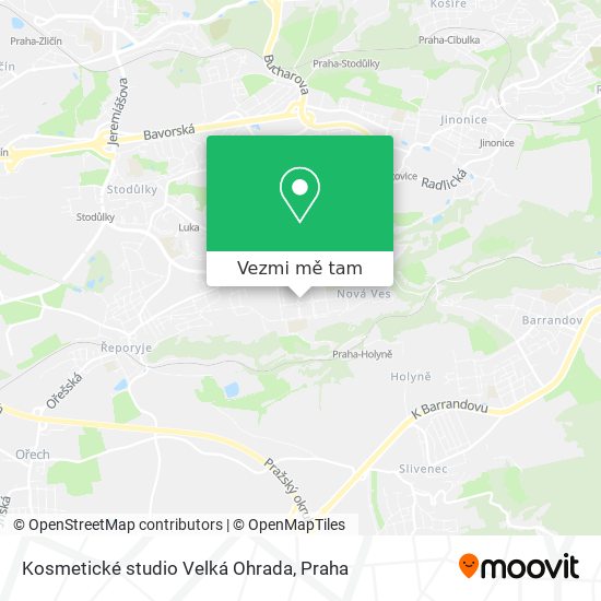 Kosmetické studio Velká Ohrada mapa