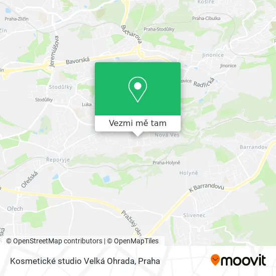 Kosmetické studio Velká Ohrada mapa