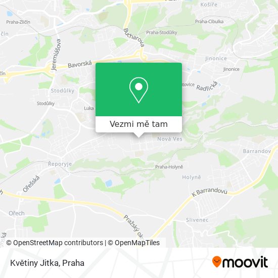 Květiny Jitka mapa