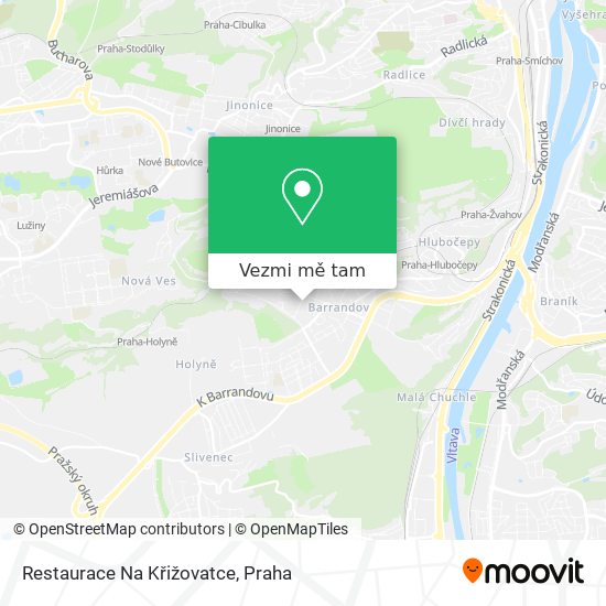 Restaurace Na Křižovatce mapa