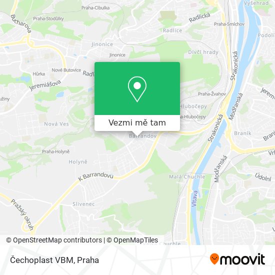 Čechoplast VBM mapa