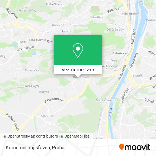 Komerční pojišťovna mapa