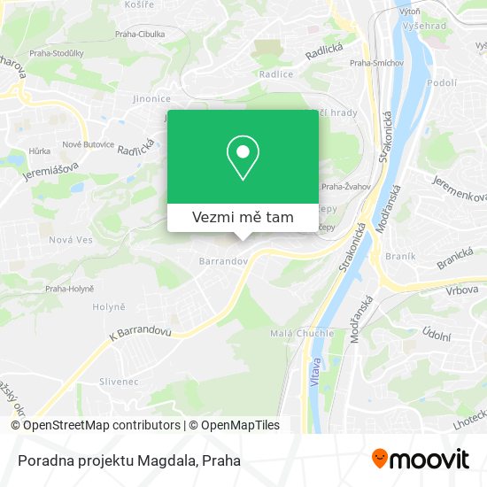 Poradna projektu Magdala mapa