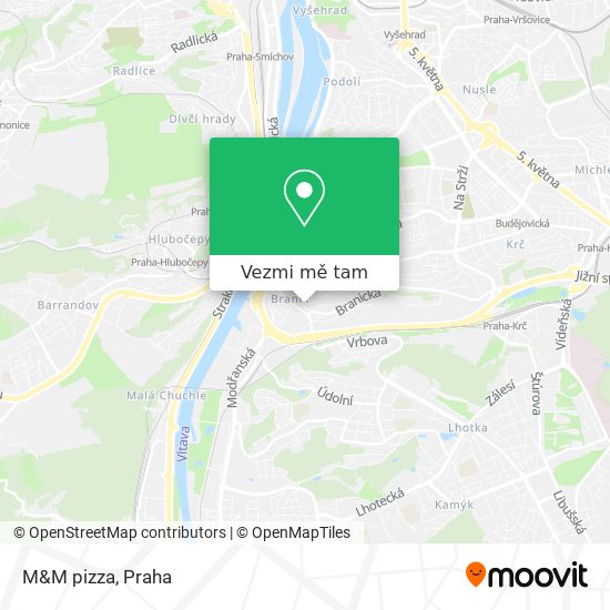 M&M pizza mapa