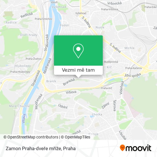 Zamon Praha-dveře mříže mapa