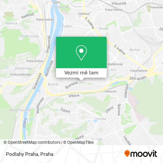 Podlahy Praha mapa