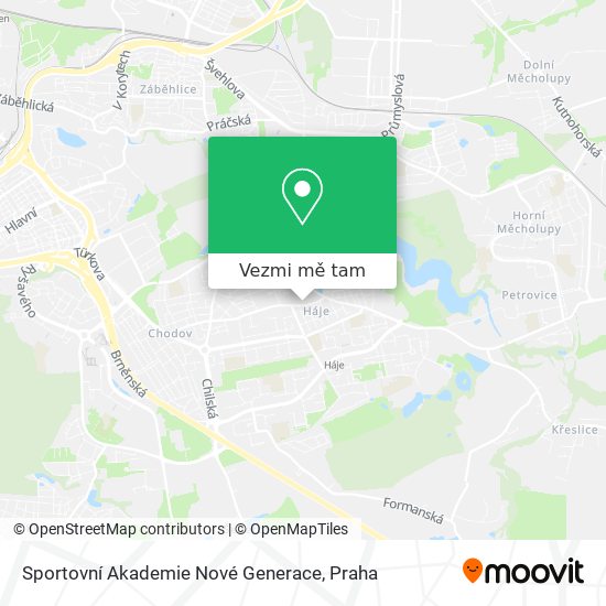 Sportovní Akademie Nové Generace mapa