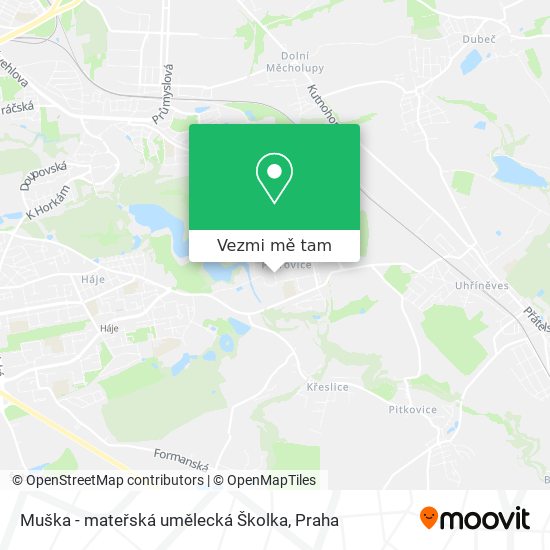 Muška - mateřská umělecká Školka mapa