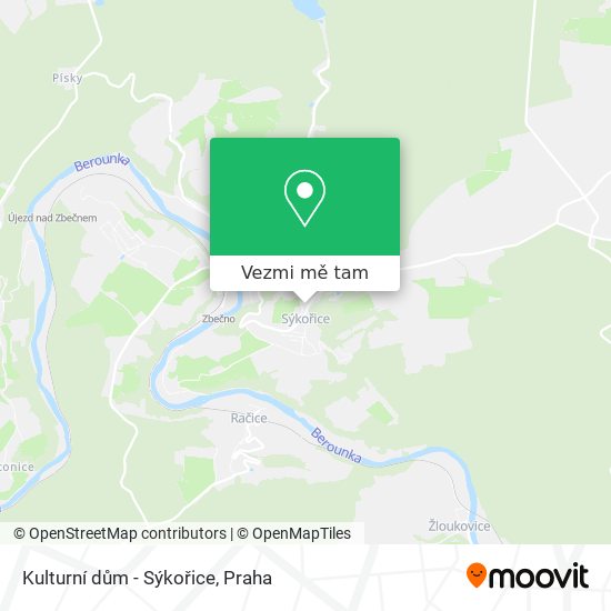 Kulturní dům - Sýkořice mapa