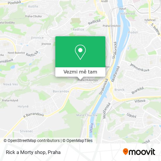 Rick a Morty shop mapa