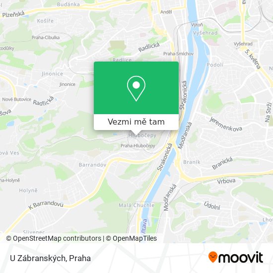 U Zábranských mapa