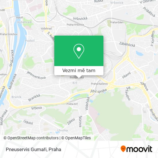 Pneuservis Gumaři mapa