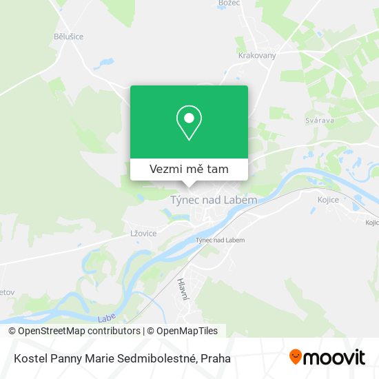 Kostel Panny Marie Sedmibolestné mapa
