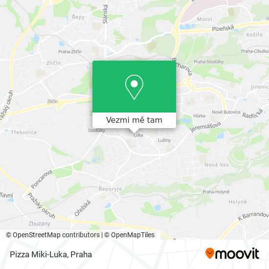 Pizza Miki-Luka mapa