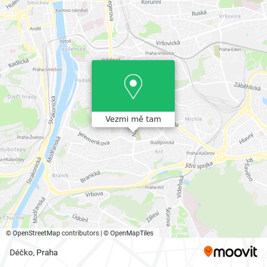 Déčko mapa