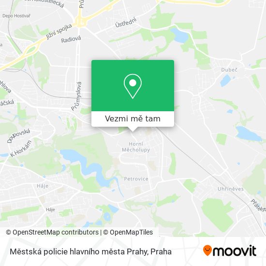 Městská policie hlavního města Prahy mapa