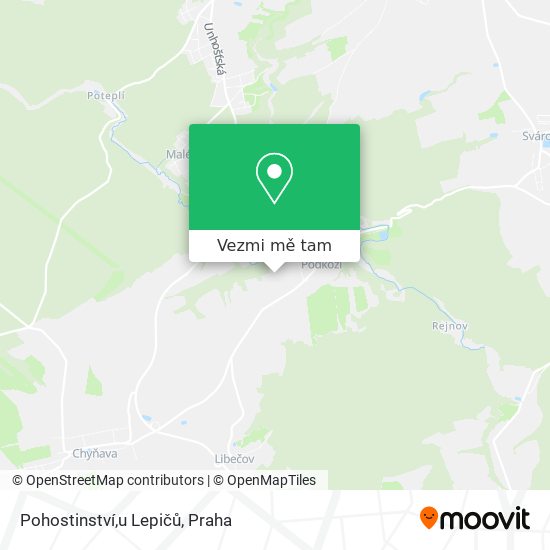 Pohostinství,u Lepičů mapa