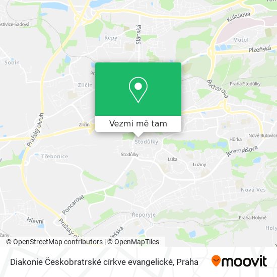 Diakonie Českobratrské církve evangelické mapa