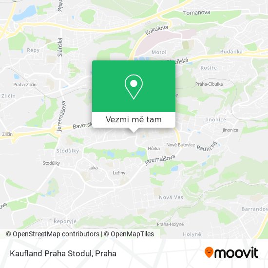 Kaufland Praha Stodul mapa