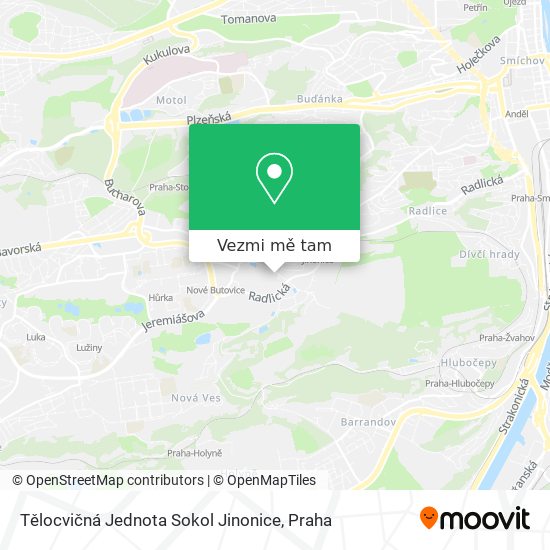 Tělocvičná Jednota Sokol Jinonice mapa