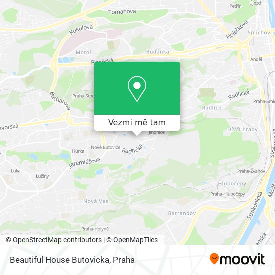 Beautiful House Butovicka mapa