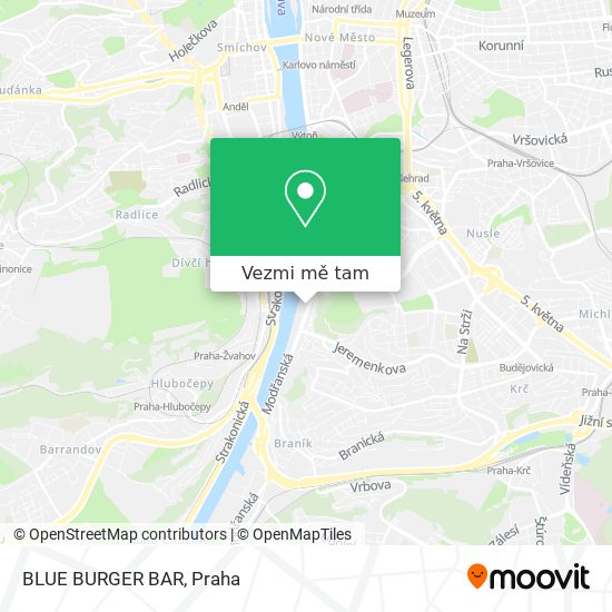 BLUE BURGER BAR mapa