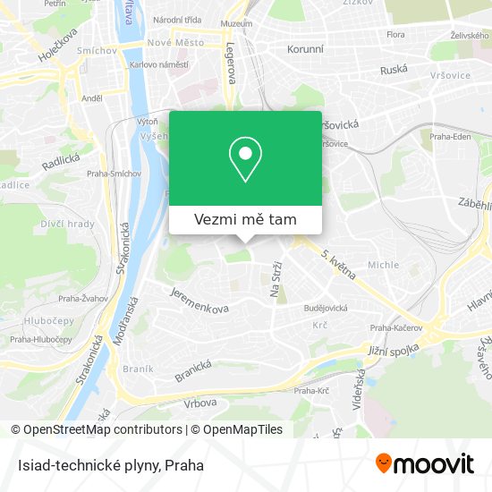 Isiad-technické plyny mapa