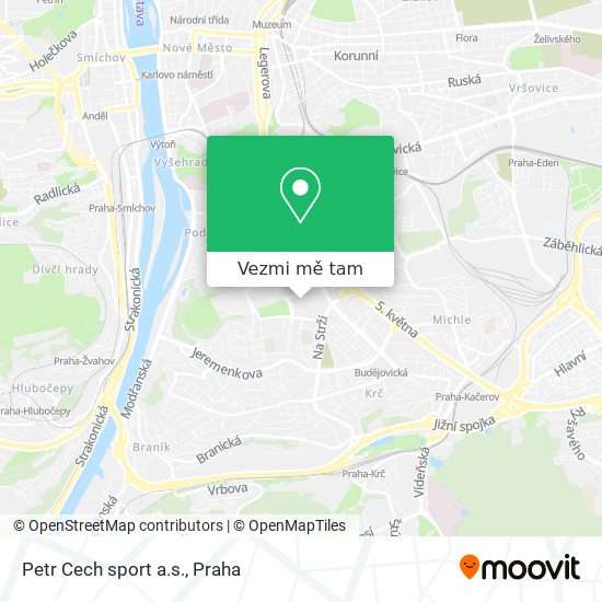 Petr Cech sport a.s. mapa