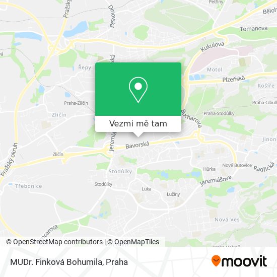 MUDr. Finková Bohumila mapa