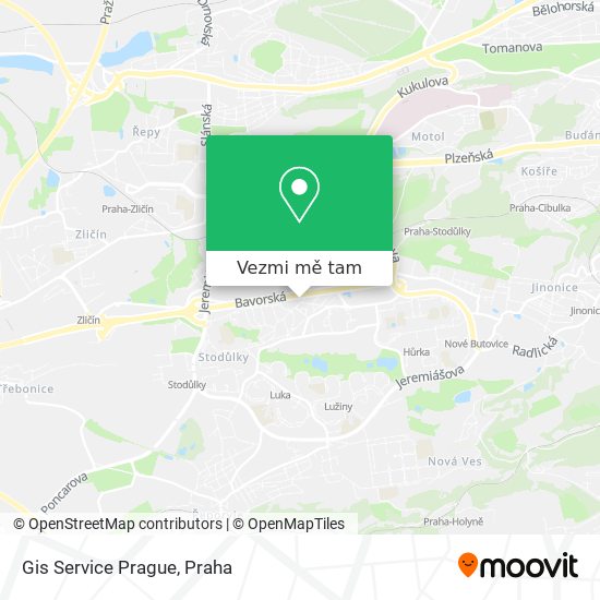 Gis Service Prague mapa