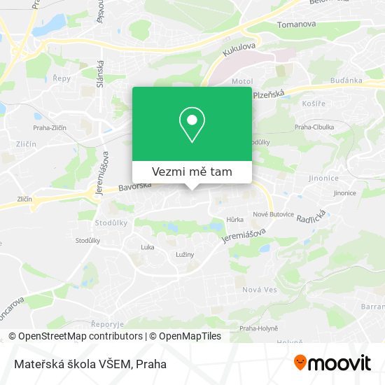 Mateřská škola VŠEM mapa