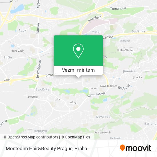 Montedim Hair&Beauty Prague mapa