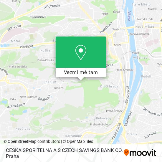 CESKA SPORITELNA A S CZECH SAVINGS BANK CO mapa