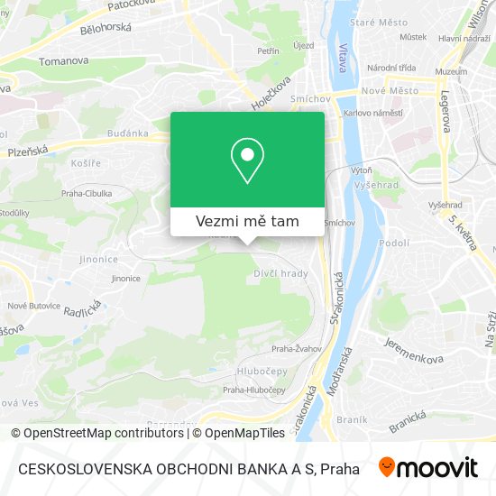 CESKOSLOVENSKA OBCHODNI BANKA A S mapa