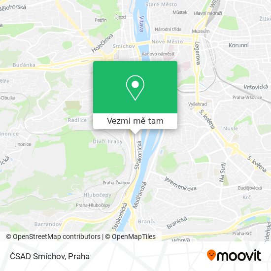 ČSAD Smíchov mapa