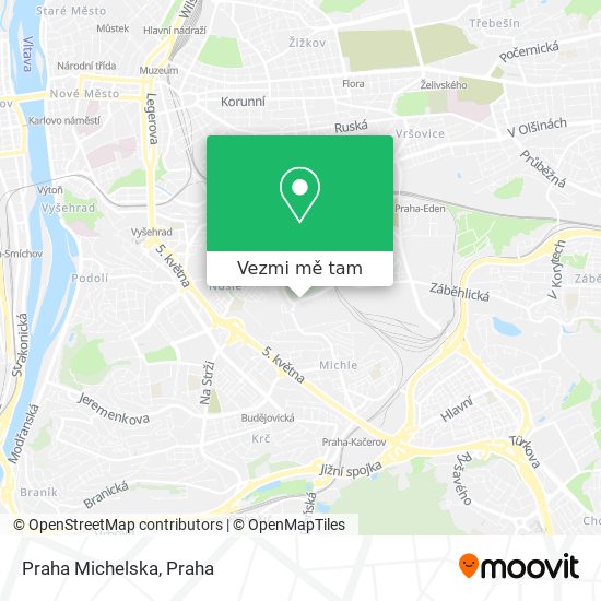 Praha Michelska mapa