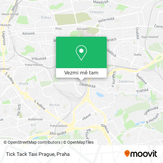 Tick Tack Taxi Prague mapa