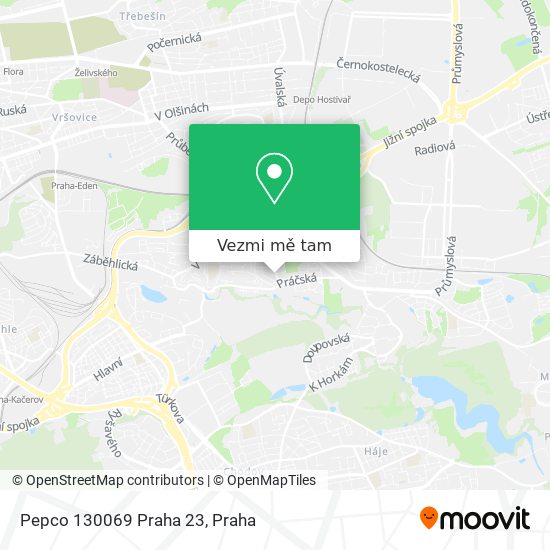 Pepco 130069 Praha 23 mapa