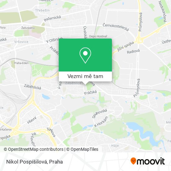 Nikol Pospíšilová mapa