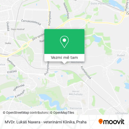 MVDr. Lukáš Naxera - veterinární Klinika mapa