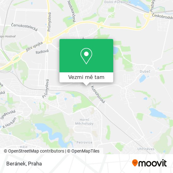 Beránek mapa