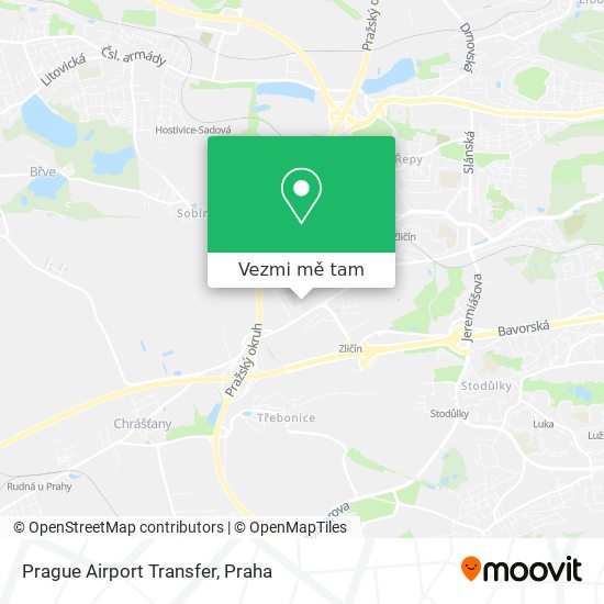 Prague Airport Transfer mapa