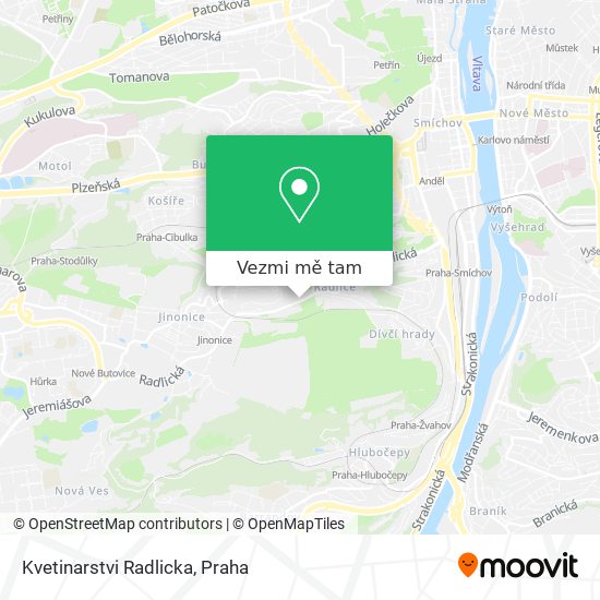 Kvetinarstvi Radlicka mapa