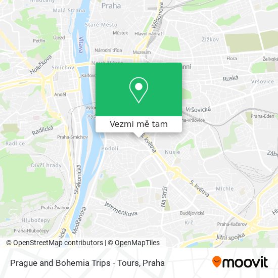 Prague and Bohemia Trips - Tours mapa