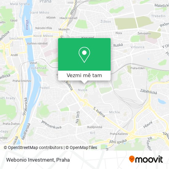 Webonio Investment mapa